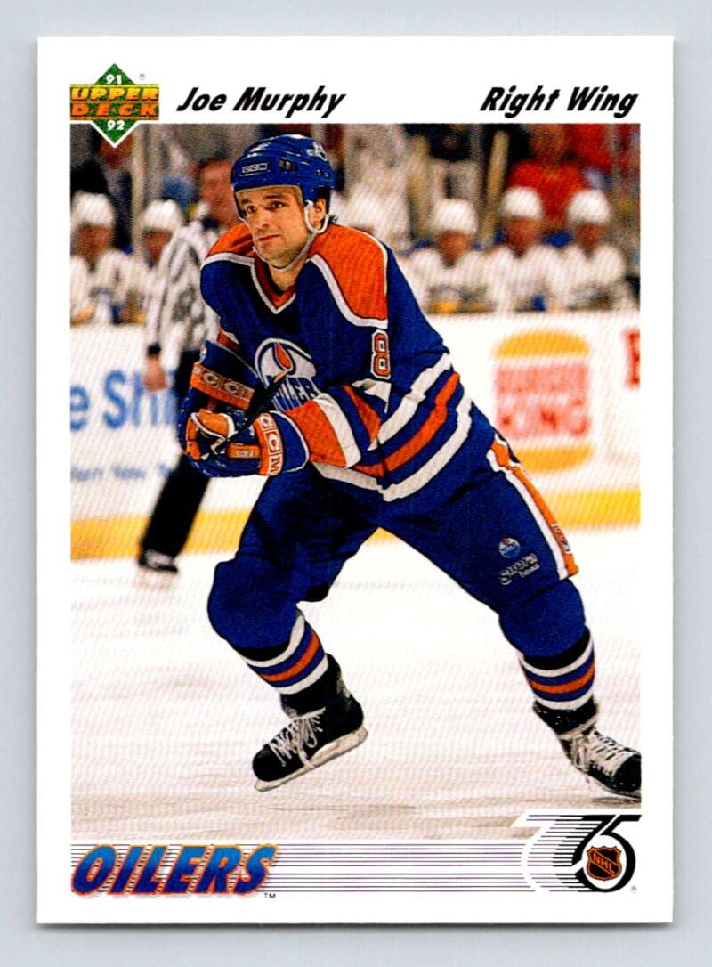 1991-92 Upper Deck #474 Joe Murphy Edmonton Oilers Image 1