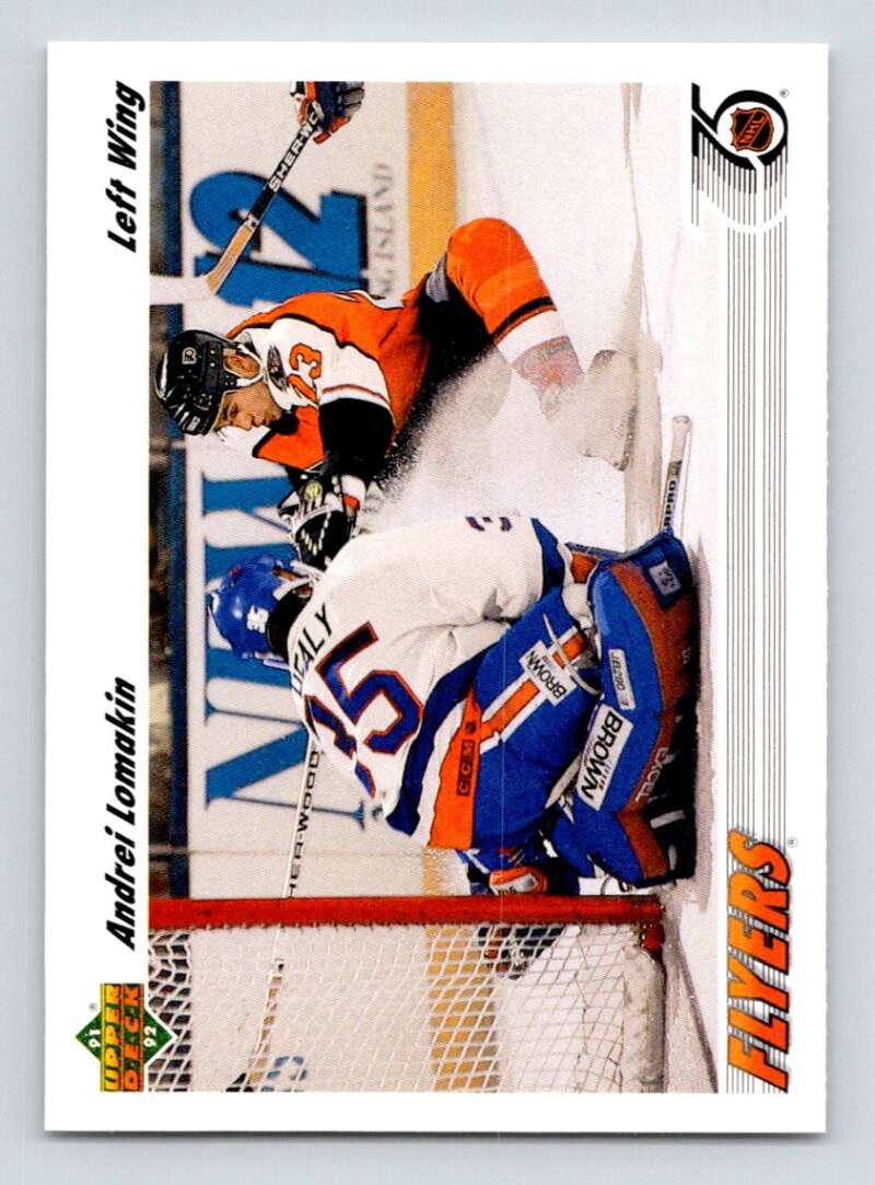 1991-92 Upper Deck #518 Andrei Lomakin Philadelphia Flyers Image 1