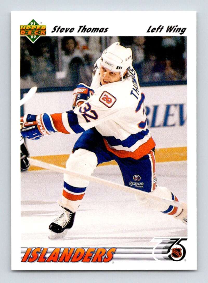 1991-92 Upper Deck #534 Steve Thomas New York Islanders Image 1