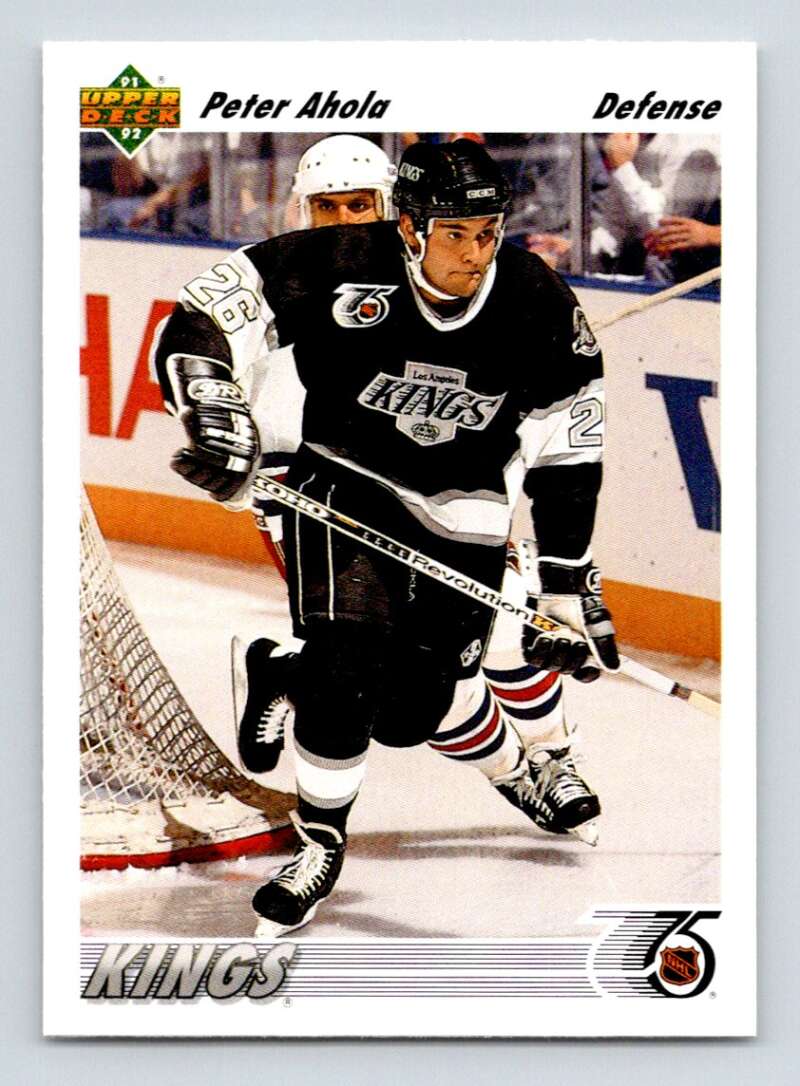 1991-92 Upper Deck #543 Peter Ahola RC Rookie Los Angeles Kings Image 1