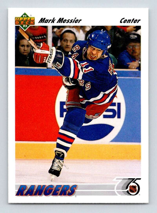 1991-92 Upper Deck #545 Mark Messier  New York Rangers  Image 1