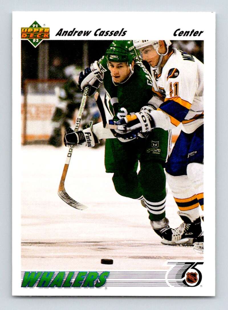 1991-92 Upper Deck #551 Andrew Cassels Hartford Whalers Image 1