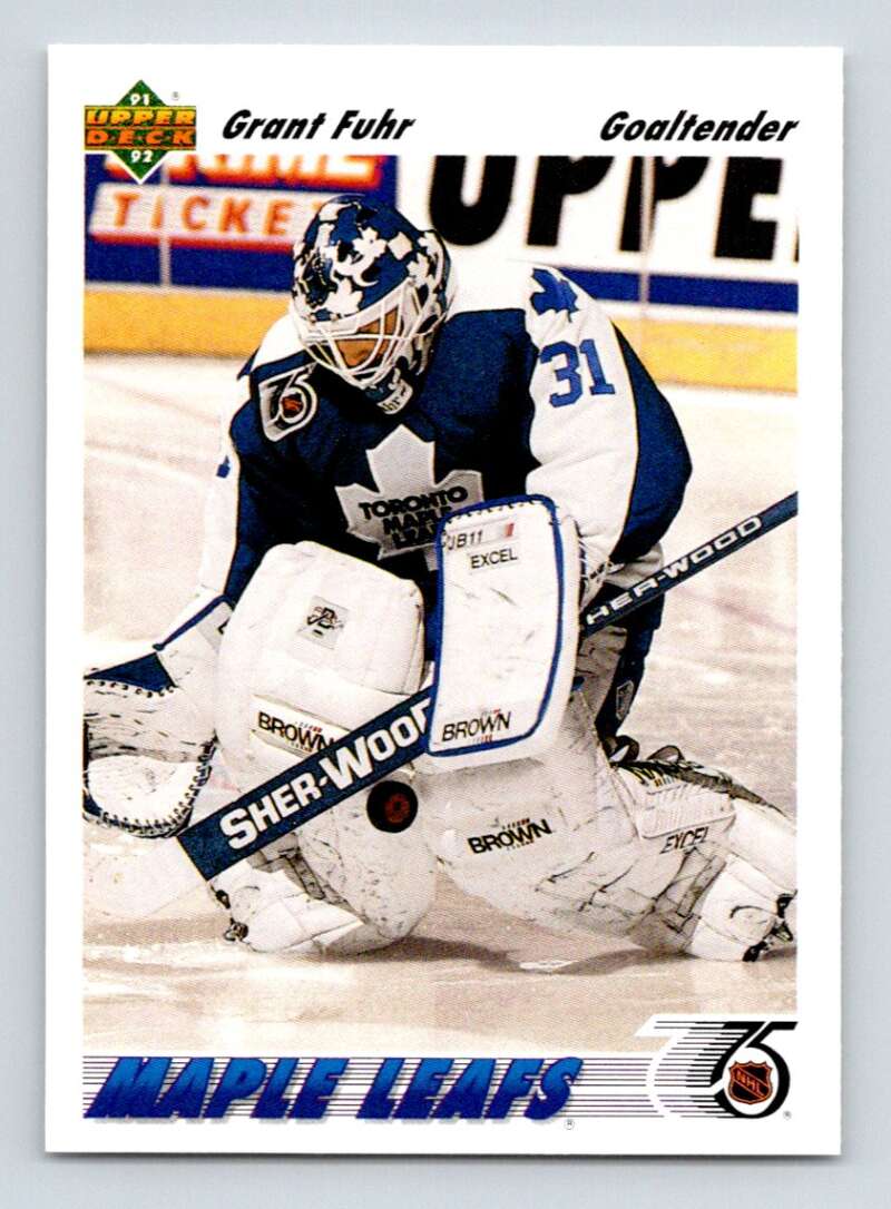 1991-92 Upper Deck #553 Grant Fuhr Toronto Maple Leafs Image 1