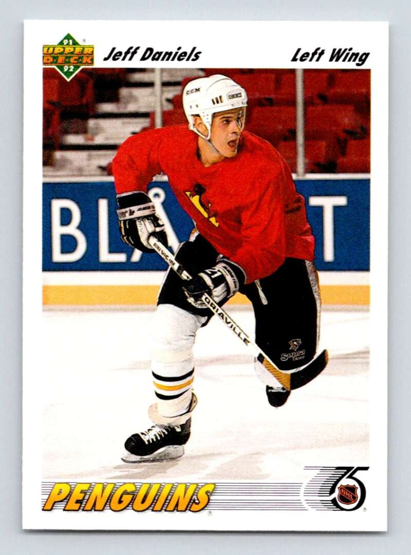 1991-92 Upper Deck #564 Jeff Daniels RC Rookie Pittsburgh Penguins Image 1