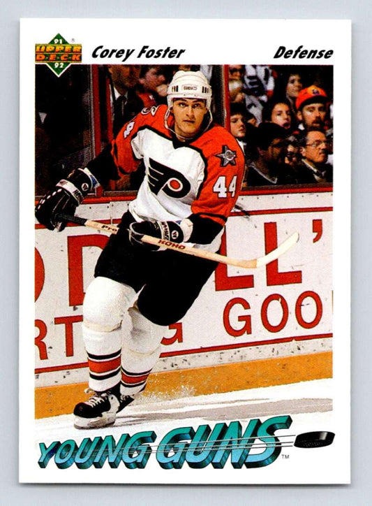 1991-92 Upper Deck #591 Corey Foster  RC Rookie Philadelphia Flyers  Image 1