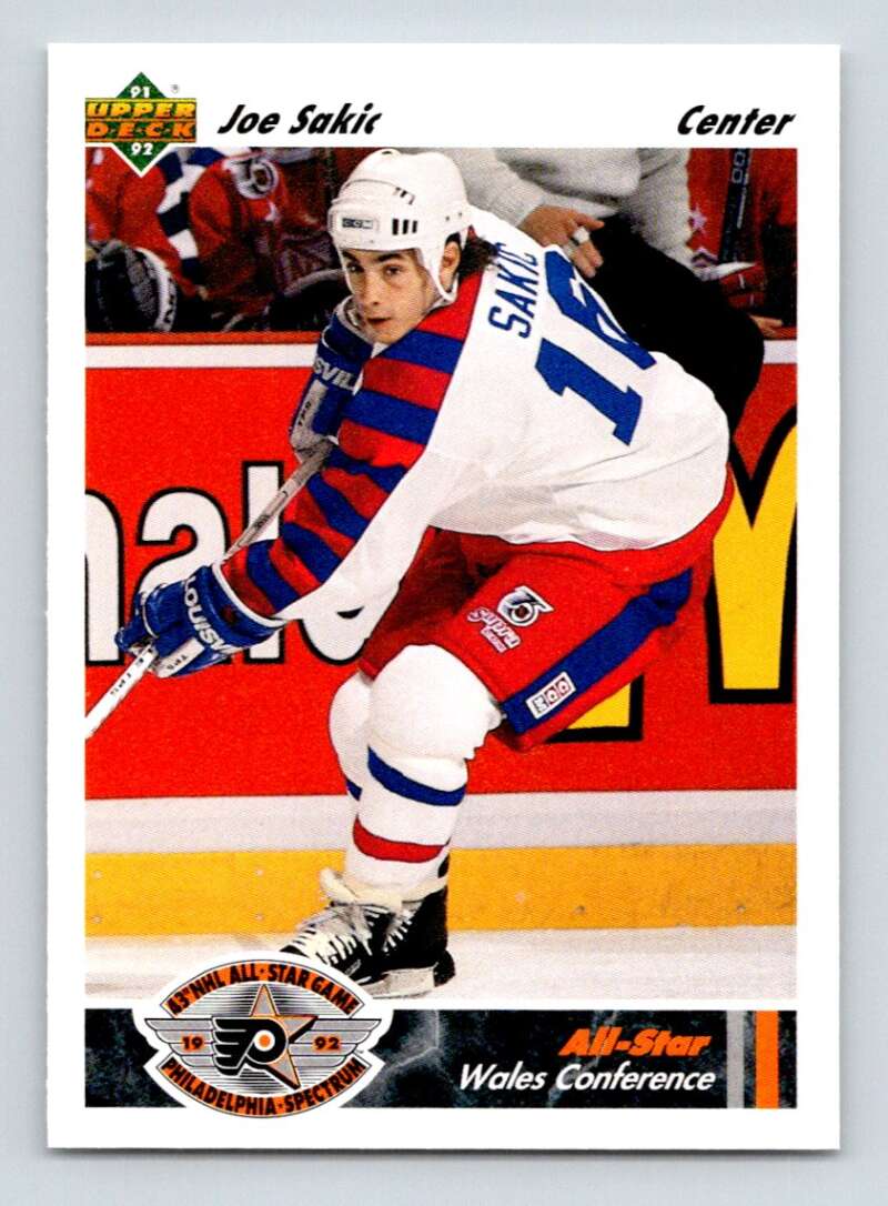 1991-92 Upper Deck #616 Joe Sakic AS Quebec Nordiques Image 1