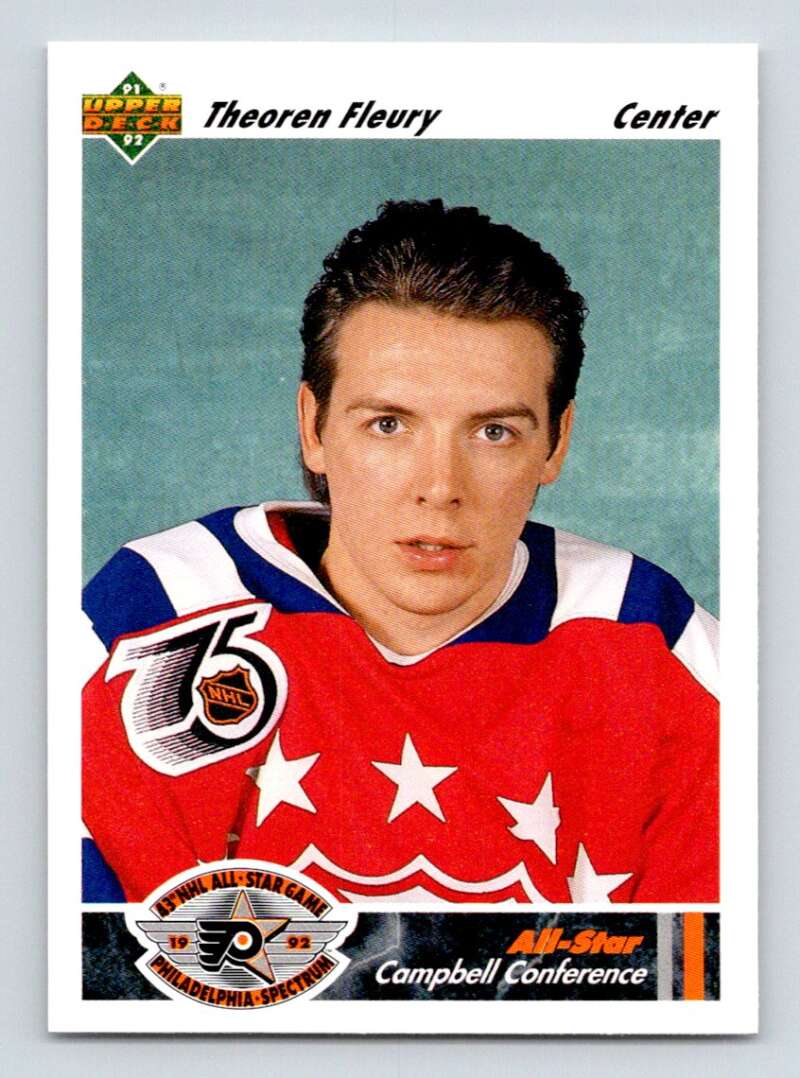 1991-92 Upper Deck #630 Theo Fleury AS Calgary Flames Image 1