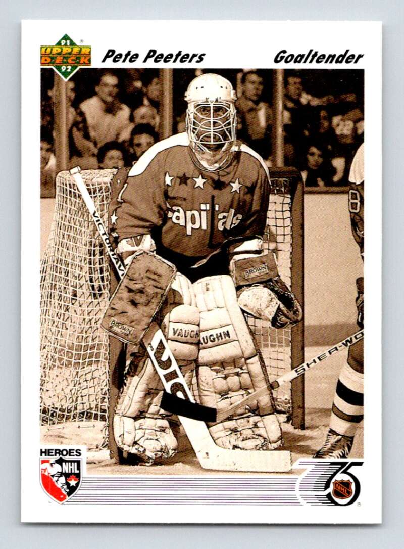 1991-92 Upper Deck #642 Pete Peeters Philadelphia Flyers Image 1