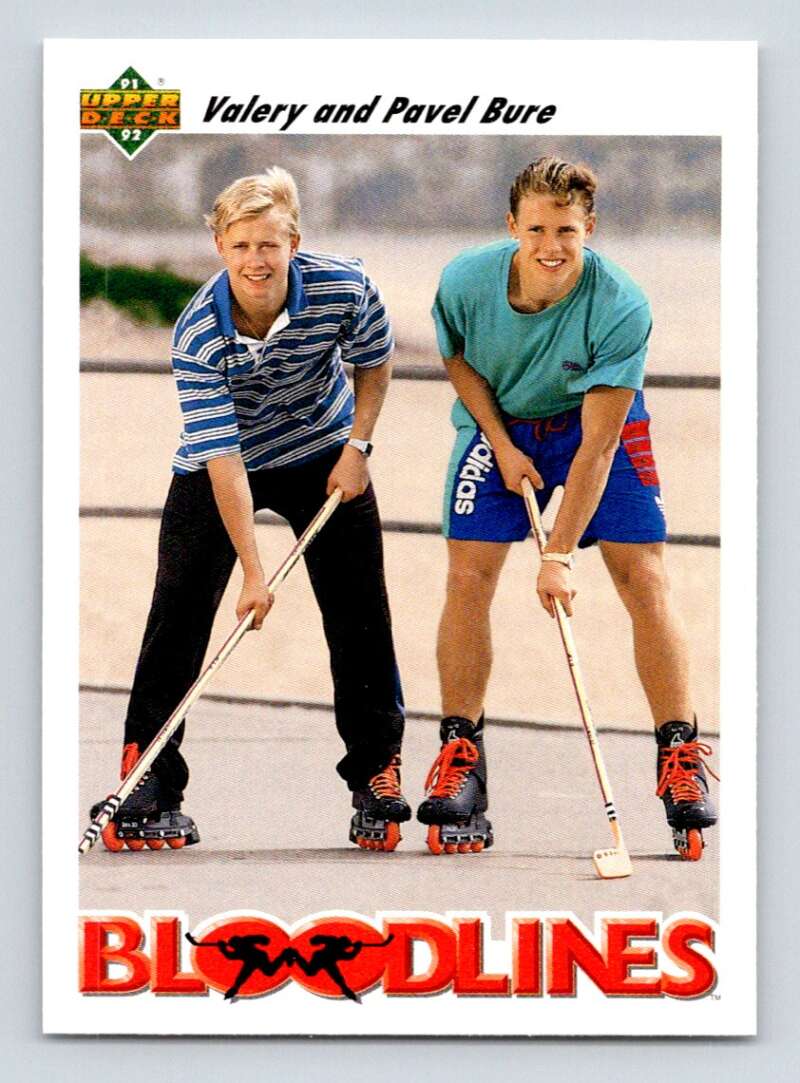 1991-92 Upper Deck #647 Pavel Bure/Valeri Bure Vancouver Canucks