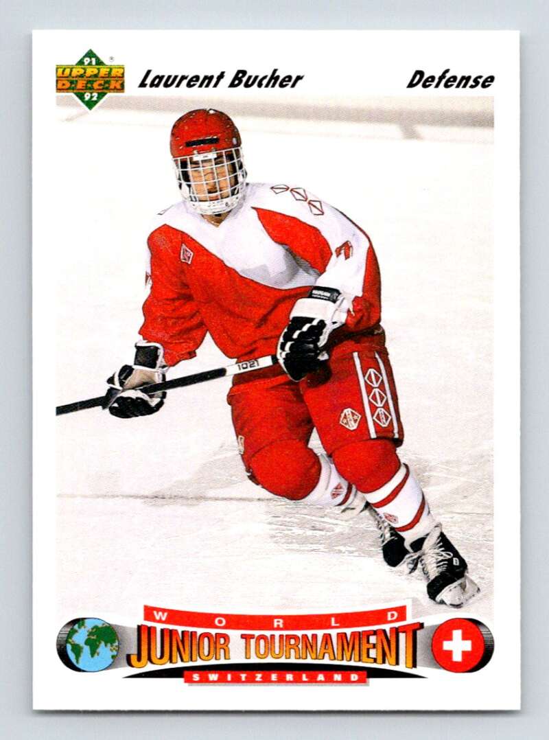 1991-92 Upper Deck #668 Laurent Bucher RC Rookie Image 1