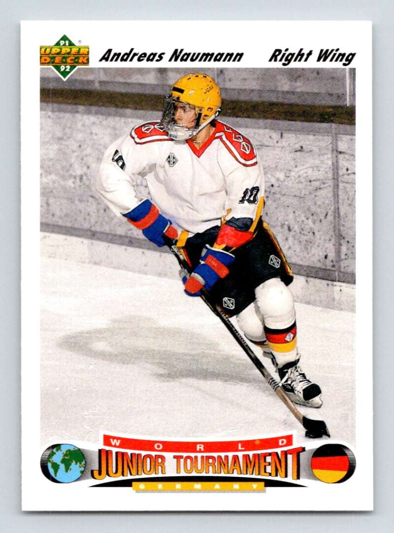 1991-92 Upper Deck #678 Andreas Naumann RC Rookie Image 1