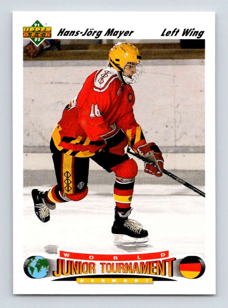 1991-92 Upper Deck #682 Hans-Jorg Mayer RC Rookie Image 1