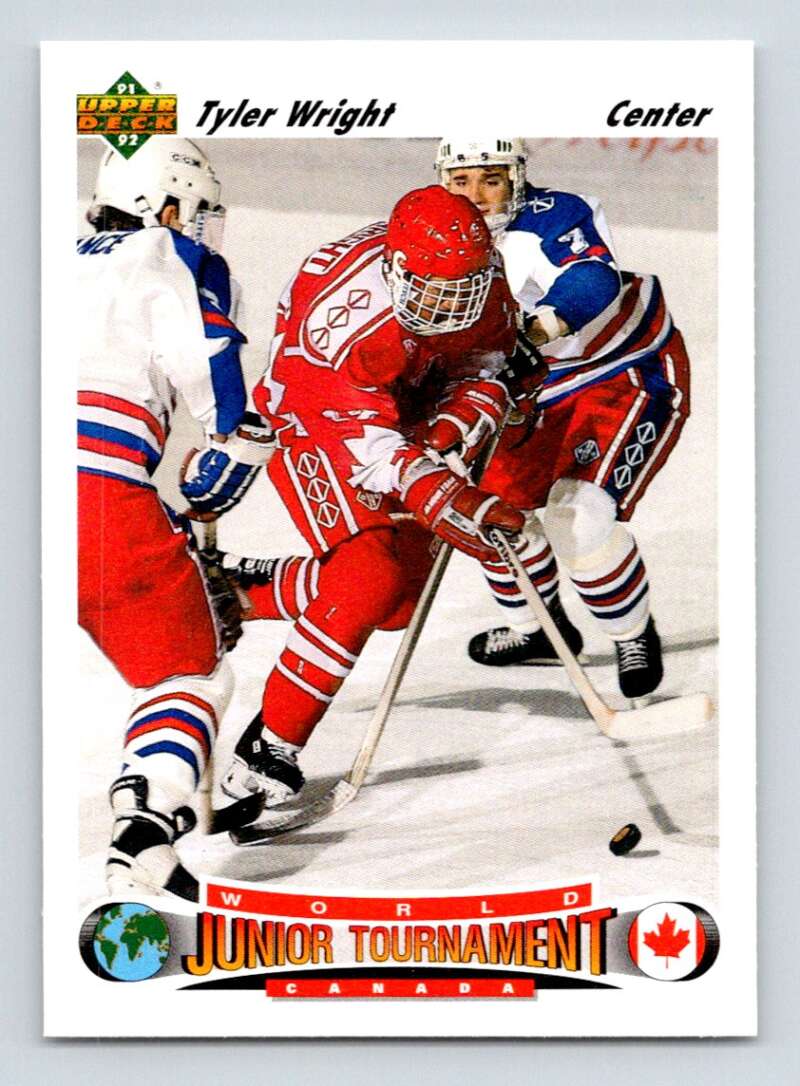 1991-92 Upper Deck #686 Tyler Wright RC Rookie Image 1