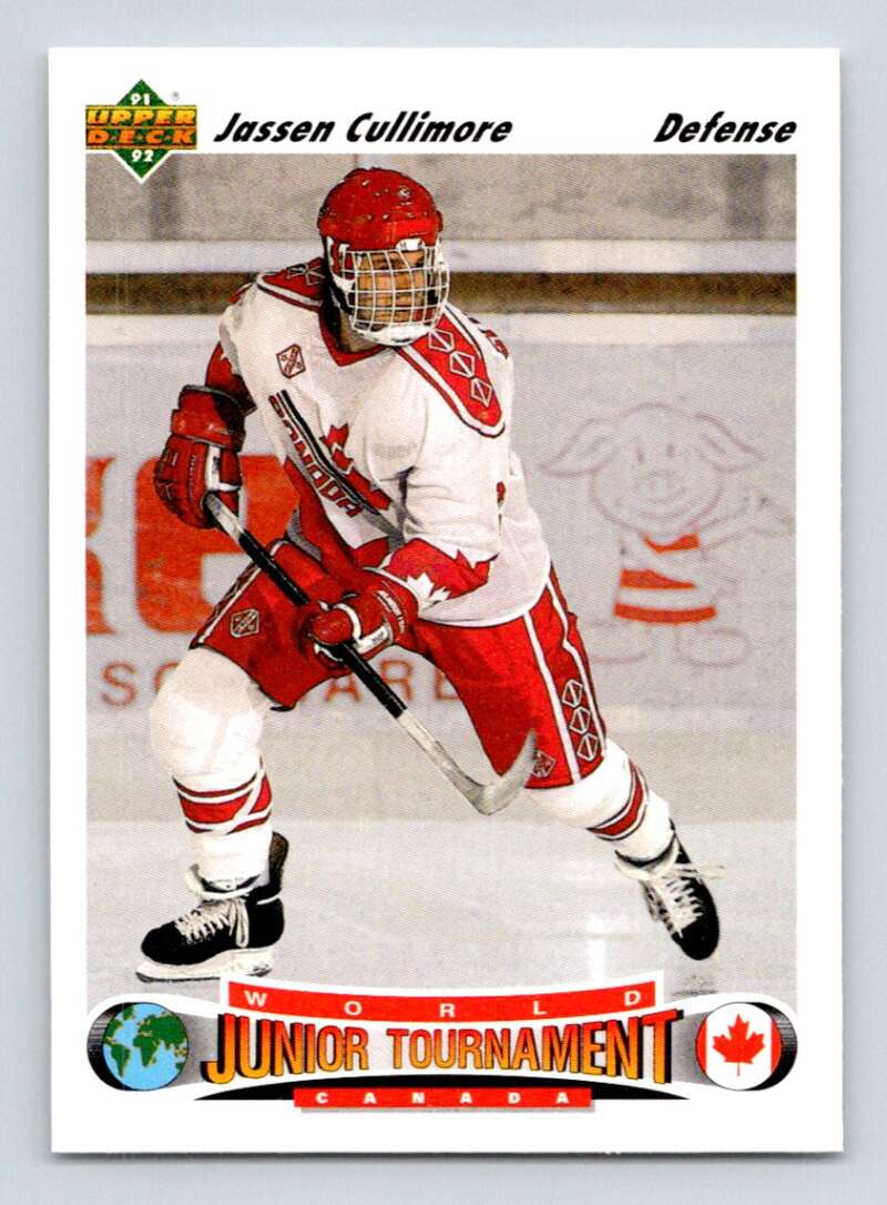 1991-92 Upper Deck #690 Jassen Cullimore RC Rookie Image 1