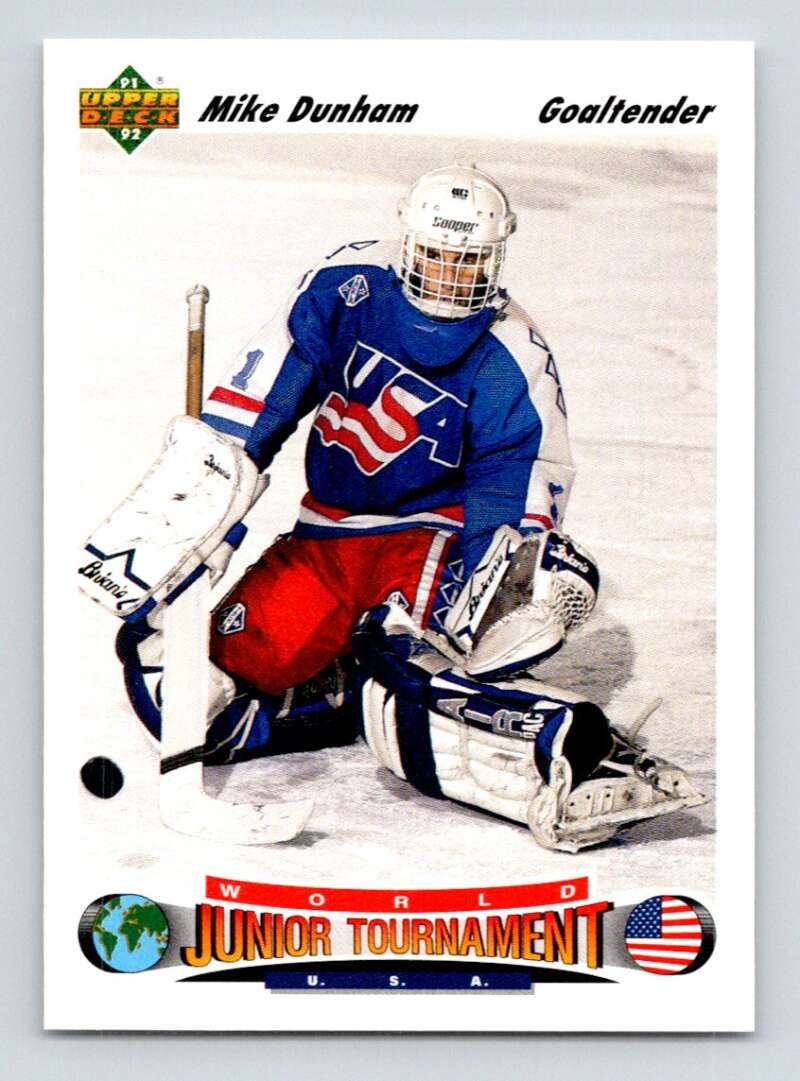 1991-92 Upper Deck #693 Mike Dunham RC Rookie Image 1