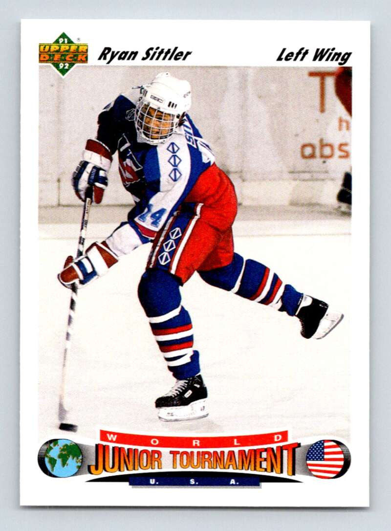 1991-92 Upper Deck #695 Ryan Sittler RC Rookie Image 1