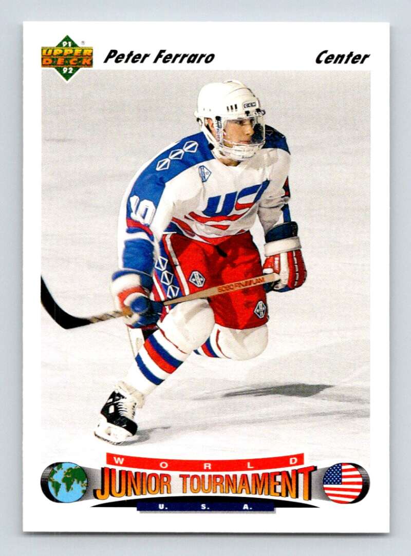 1991-92 Upper Deck #696 Peter Ferraro RC Rookie Image 1