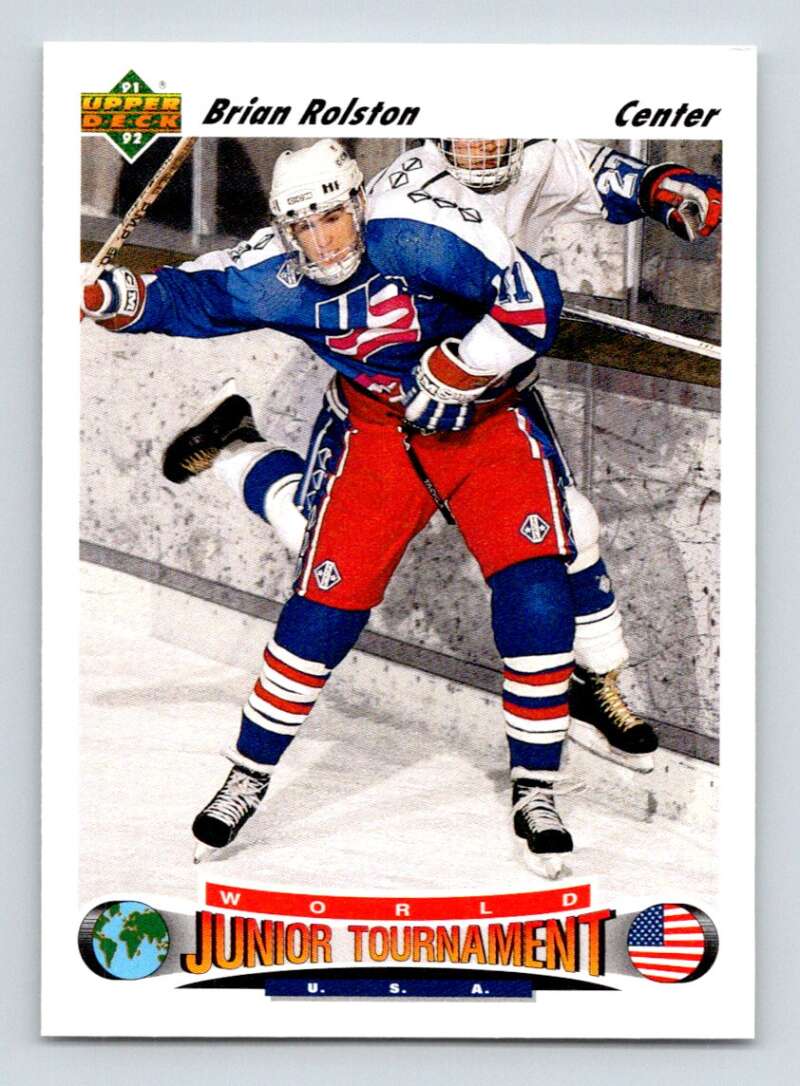 1991-92 Upper Deck #699 Brian Rolston RC Rookie Image 1