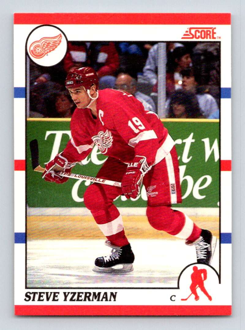 1990-91 Score Canadian Hockey #3 Steve Yzerman Detroit Red Wings Image 1