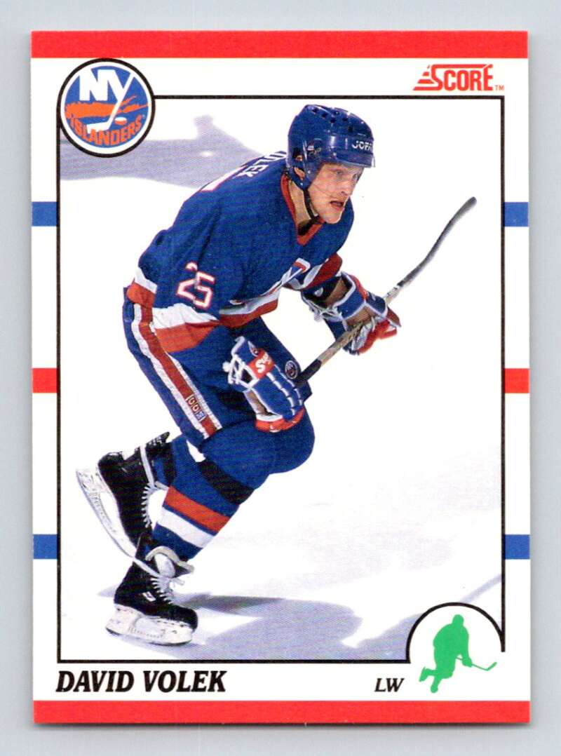 1990-91 Score Canadian Hockey #12 David Volek New York Islanders Image 1