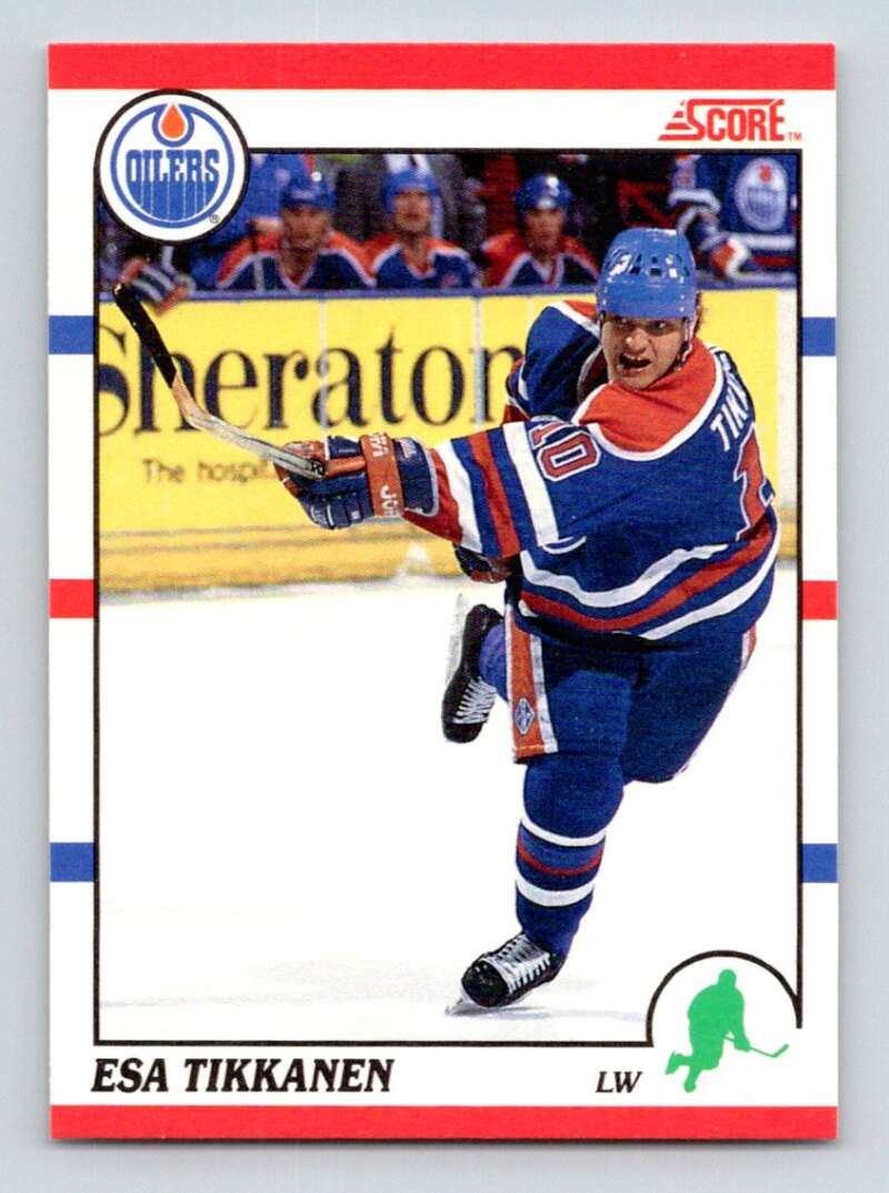 1990-91 Score Canadian Hockey #13 Esa Tikkanen Edmonton Oilers Image 1