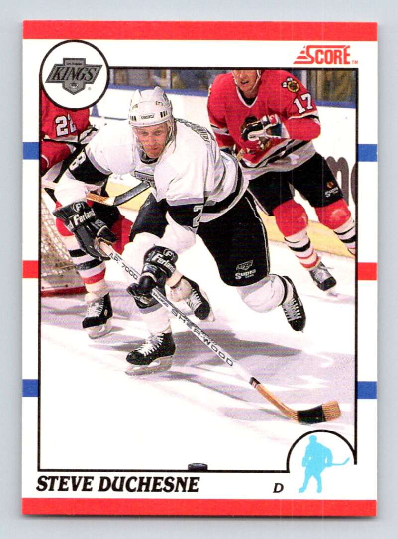 1990-91 Score Canadian Hockey #26 Steve Duchesne Los Angeles Kings Image 1