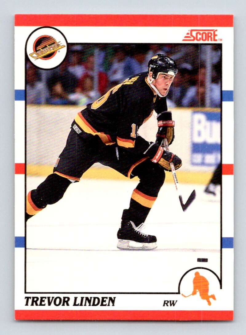 1990-91 Score Canadian Hockey #32 Trevor Linden Vancouver Canucks Image 1