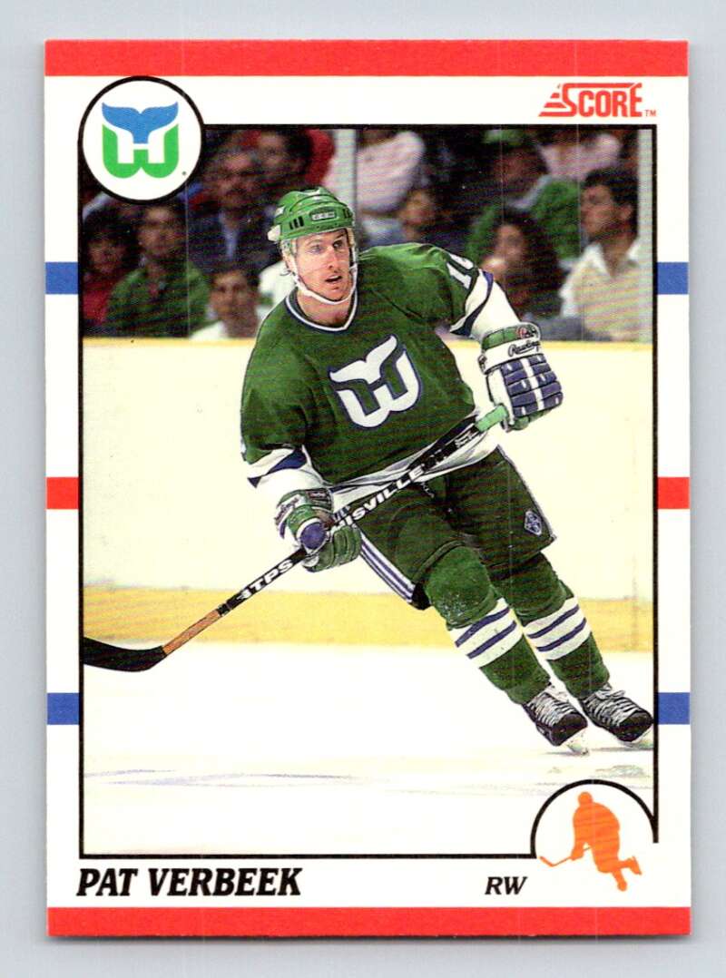 1990-91 Score Canadian Hockey #35 Pat Verbeek Hartford Whalers Image 1