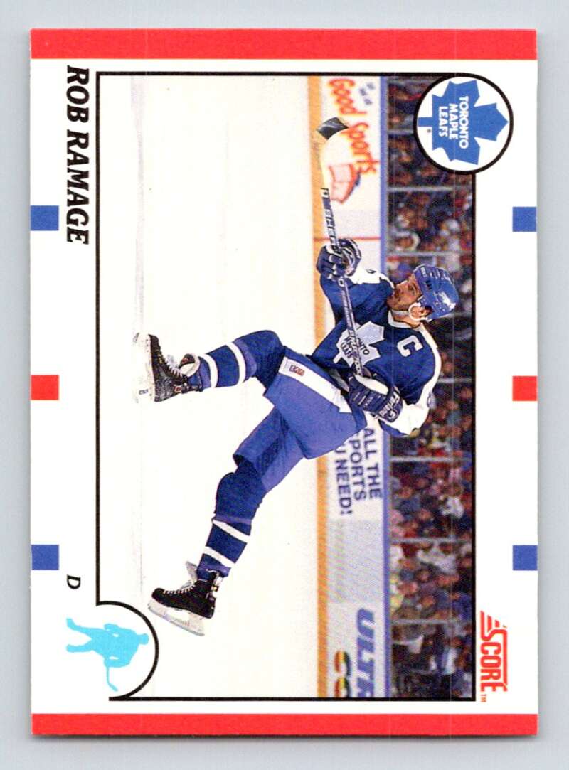1990-91 Score Canadian Hockey #36 Rob Ramage Toronto Maple Leafs Image 1