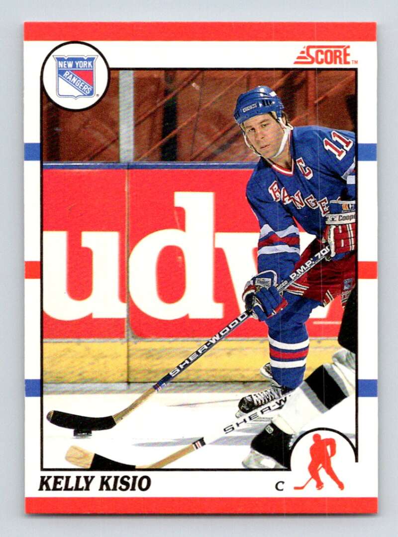 1990-91 Score Canadian Hockey #37 Kelly Kisio New York Rangers Image 1