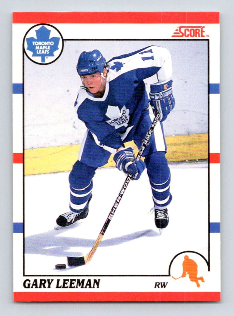 1990-91 Score Canadian Hockey #40 Gary Leeman Toronto Maple Leafs Image 1