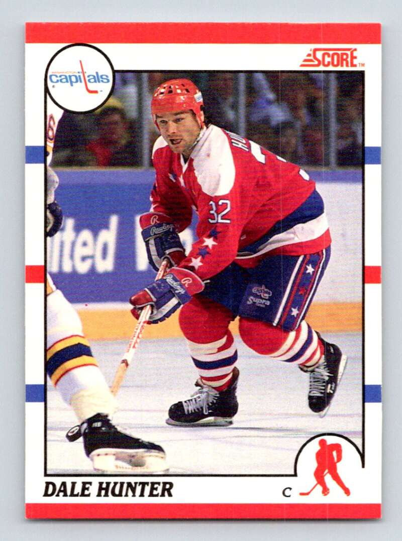 1990-91 Score Canadian Hockey #44 Dale Hunter Washington Capitals Image 1