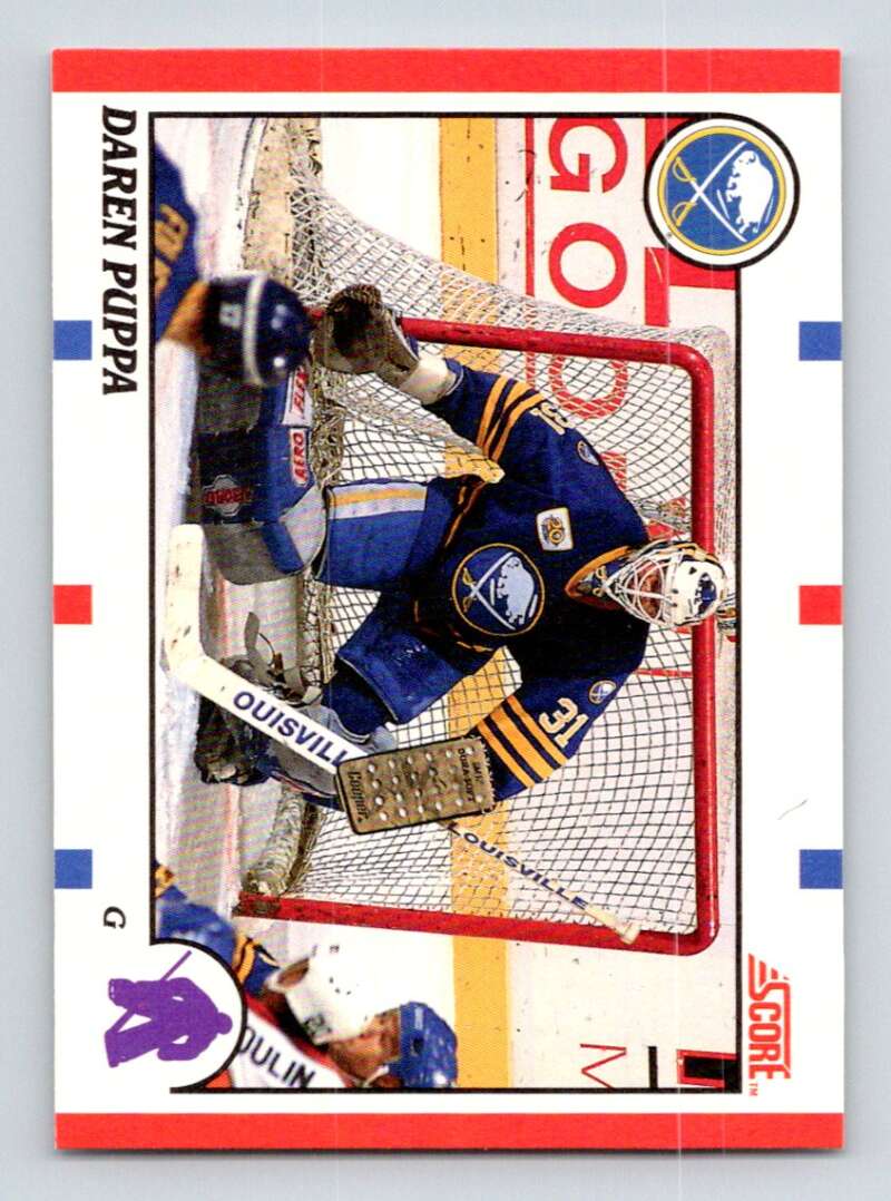 1990-91 Score Canadian Hockey #60 Daren Puppa Buffalo Sabres Image 1