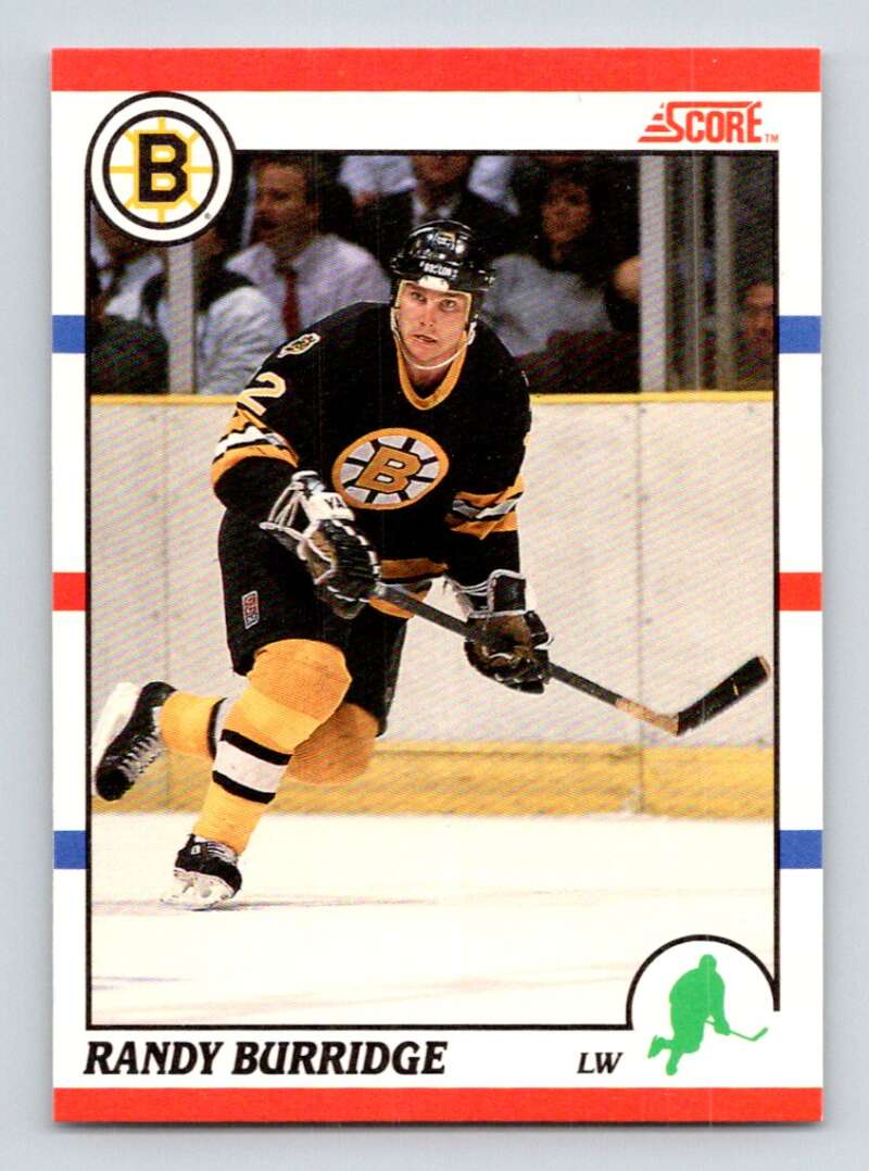 1990-91 Score Canadian Hockey #72 Randy Burridge Boston Bruins Image 1