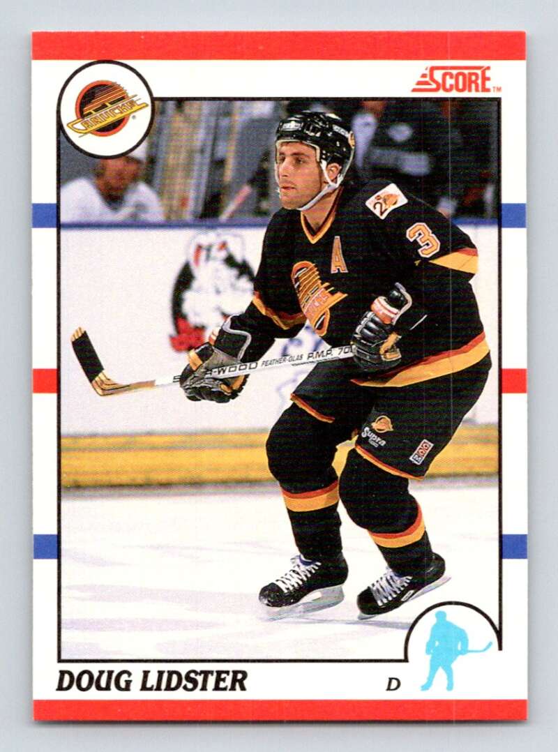 1990-91 Score Canadian Hockey #73 Doug Lidster Vancouver Canucks Image 1