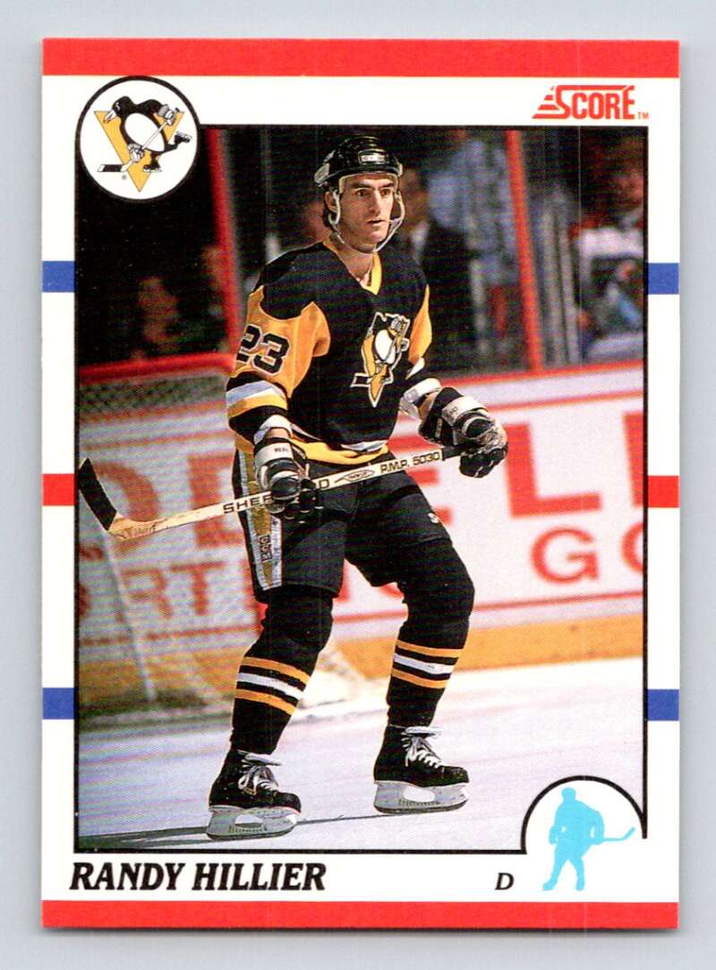 1990-91 Score Canadian Hockey #76 Randy Hillier Pittsburgh Penguins Image 1