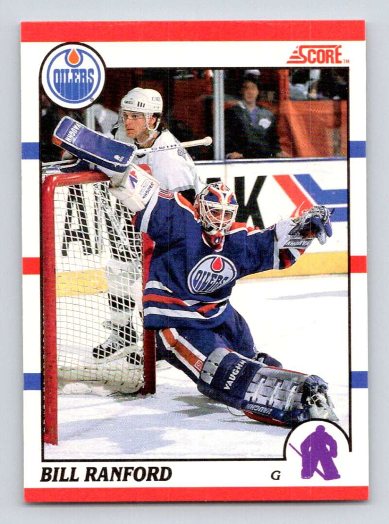 1990-91 Score Canadian Hockey #79 Bill Ranford Edmonton Oilers Image 1