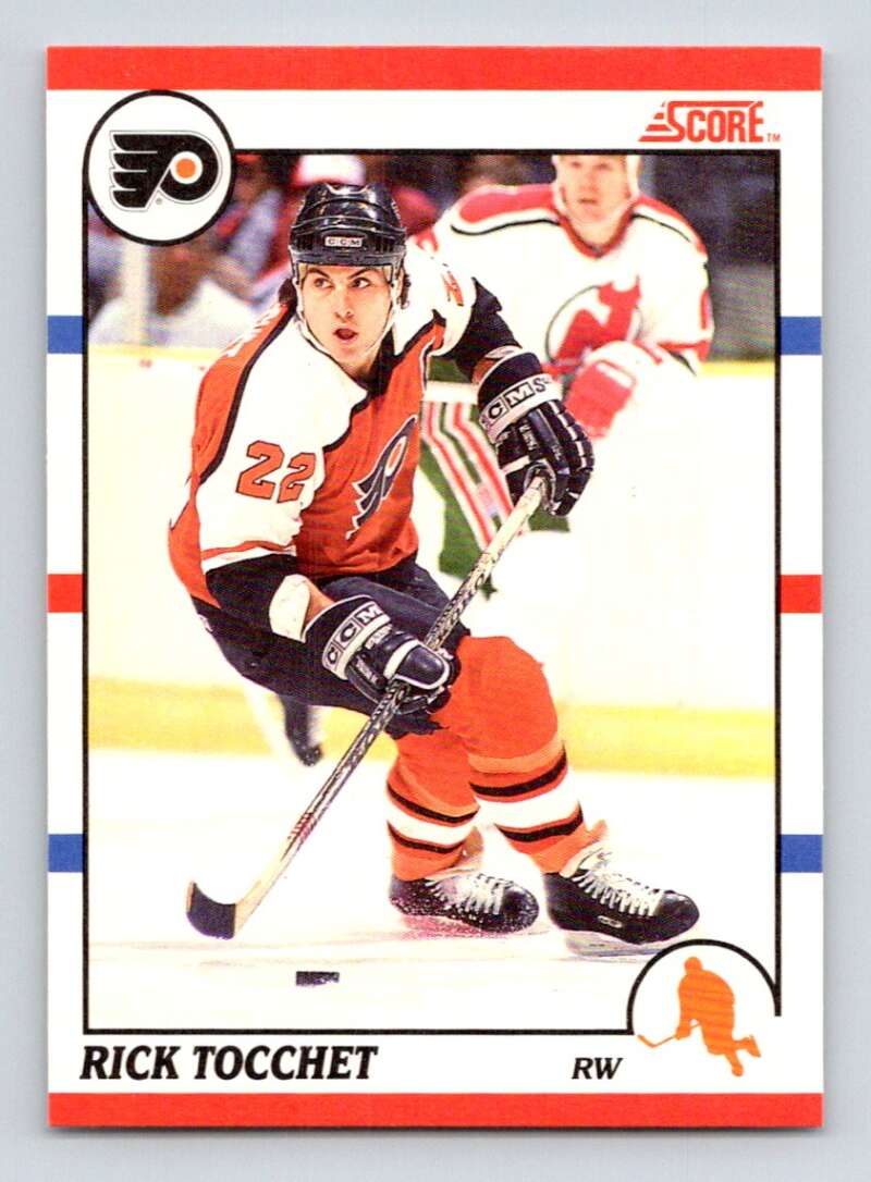 1990-91 Score Canadian Hockey #80 Rick Tocchet Philadelphia Flyers Image 1