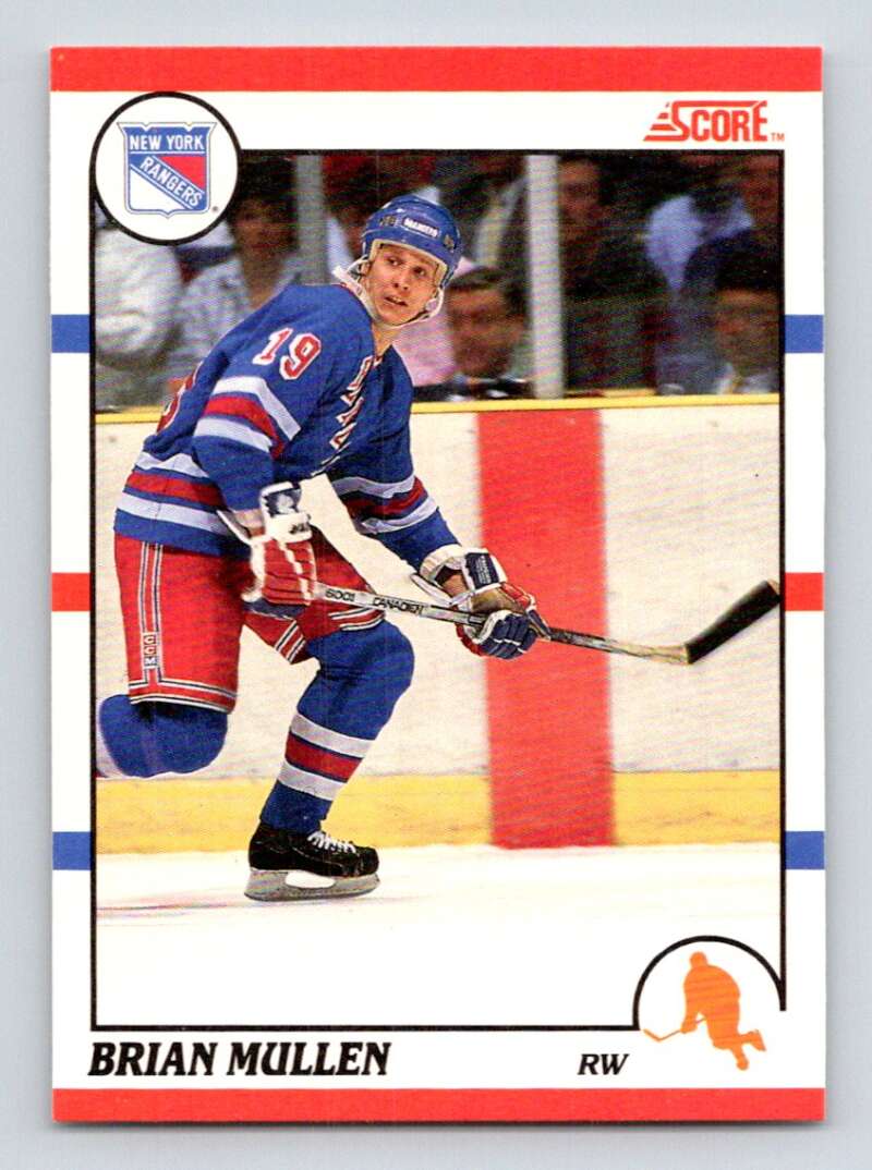 1990-91 Score Canadian Hockey #84 Brian Mullen New York Rangers Image 1