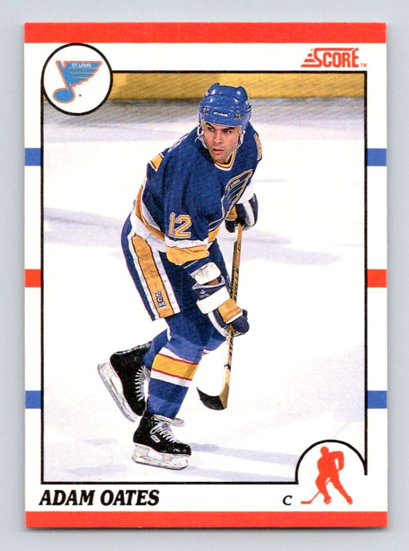 1990-91 Score Canadian Hockey #85 Adam Oates St. Louis Blues Image 1