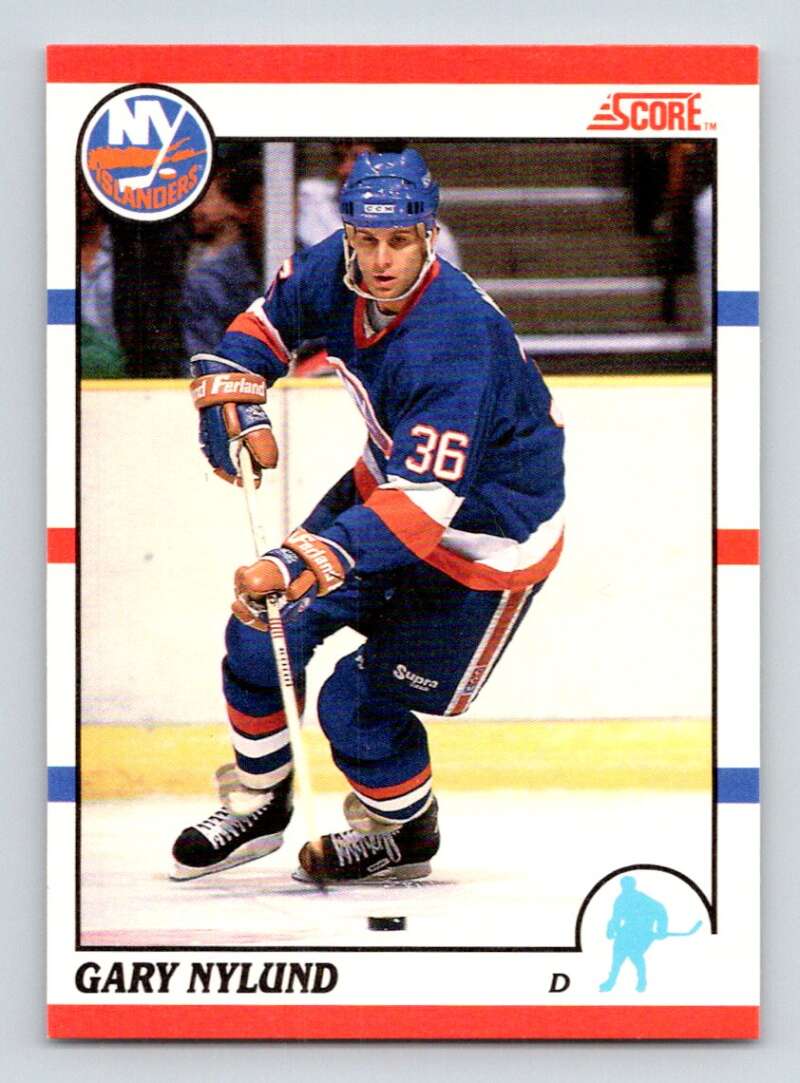 1990-91 Score Canadian Hockey #86 Gary Nylund New York Islanders Image 1