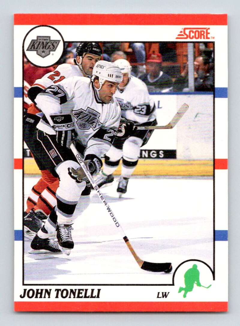 1990-91 Score Canadian Hockey #89 John Tonelli Los Angeles Kings Image 1
