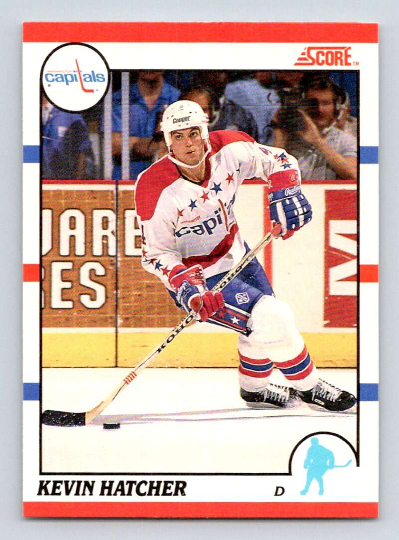 1990-91 Score Canadian Hockey #90 Kevin Hatcher Washington Capitals Image 1