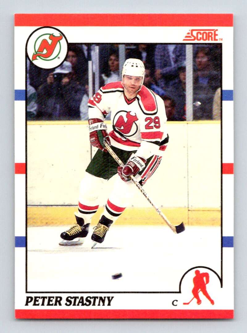 1990-91 Score Canadian Hockey #96 Peter Stastny New Jersey Devils Image 1