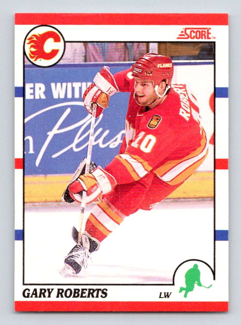 1990-91 Score Canadian Hockey #106 Gary Roberts Calgary Flames Image 1