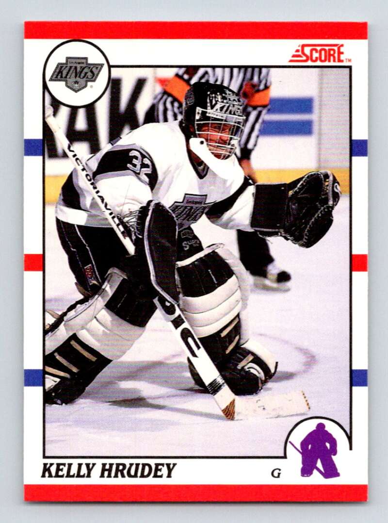 1990-91 Score Canadian Hockey #115 Kelly Hrudey Los Angeles Kings Image 1