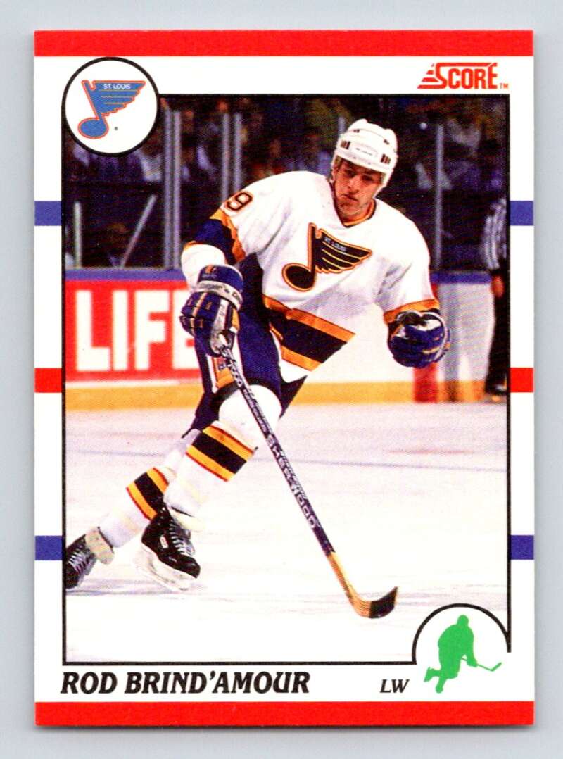 1990-91 Score Canadian Hockey #131 Rod Brind'Amour RC Rookie St. Louis Blues Image 1