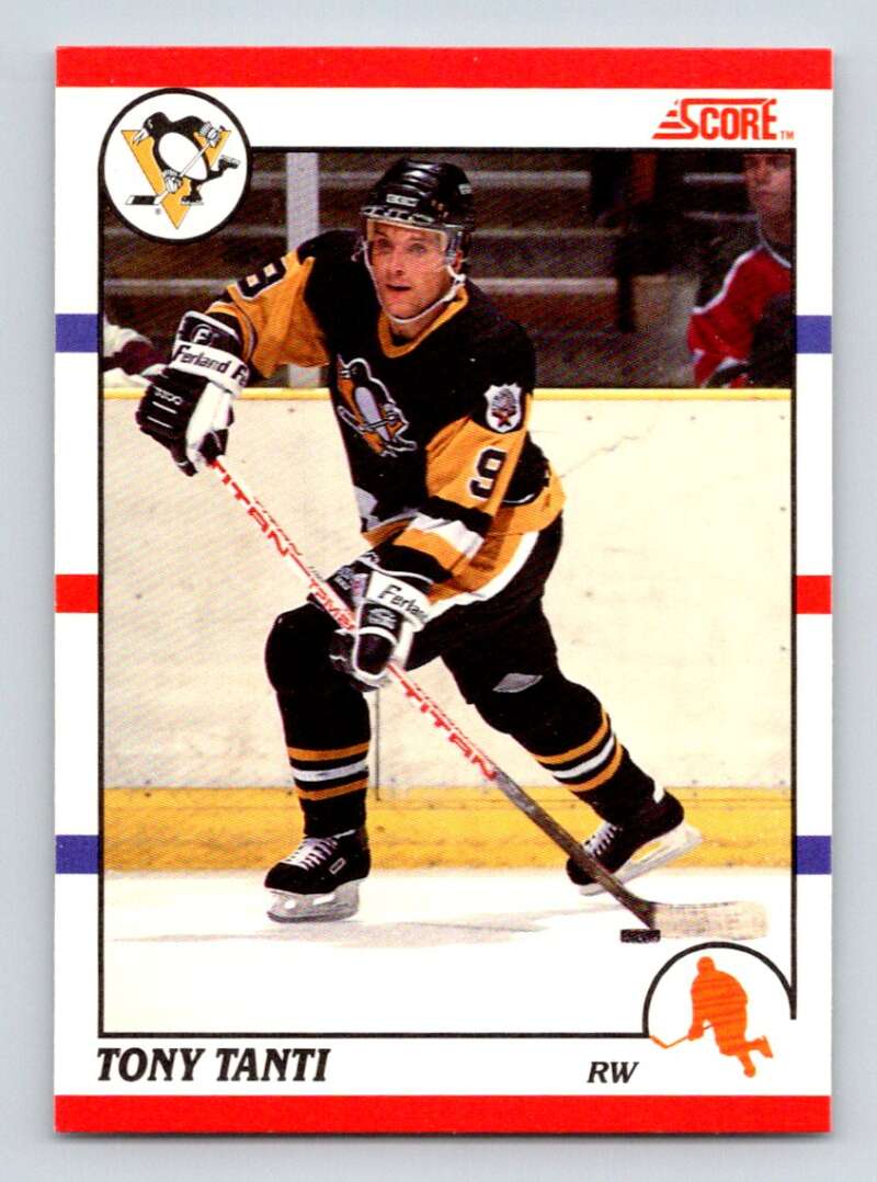1990-91 Score Canadian Hockey #137 Tony Tanti Pittsburgh Penguins Image 1