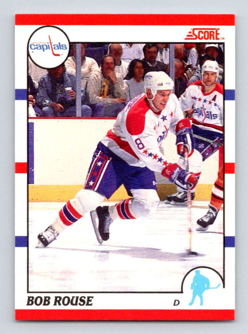1990-91 Score Canadian Hockey #147 Bob Rouse Washington Capitals Image 1