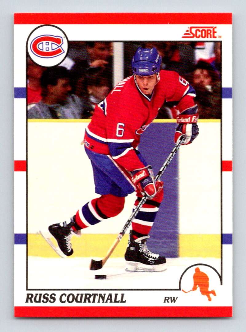 1990-91 Score Canadian Hockey #148 Russ Courtnall Montreal Canadiens Image 1